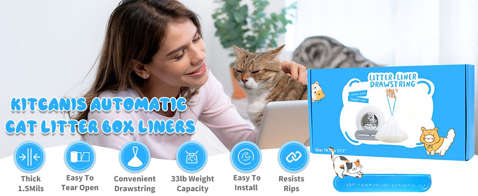 Thumbnail: Extra-Thick Cat Litter Box Liners 90 Count