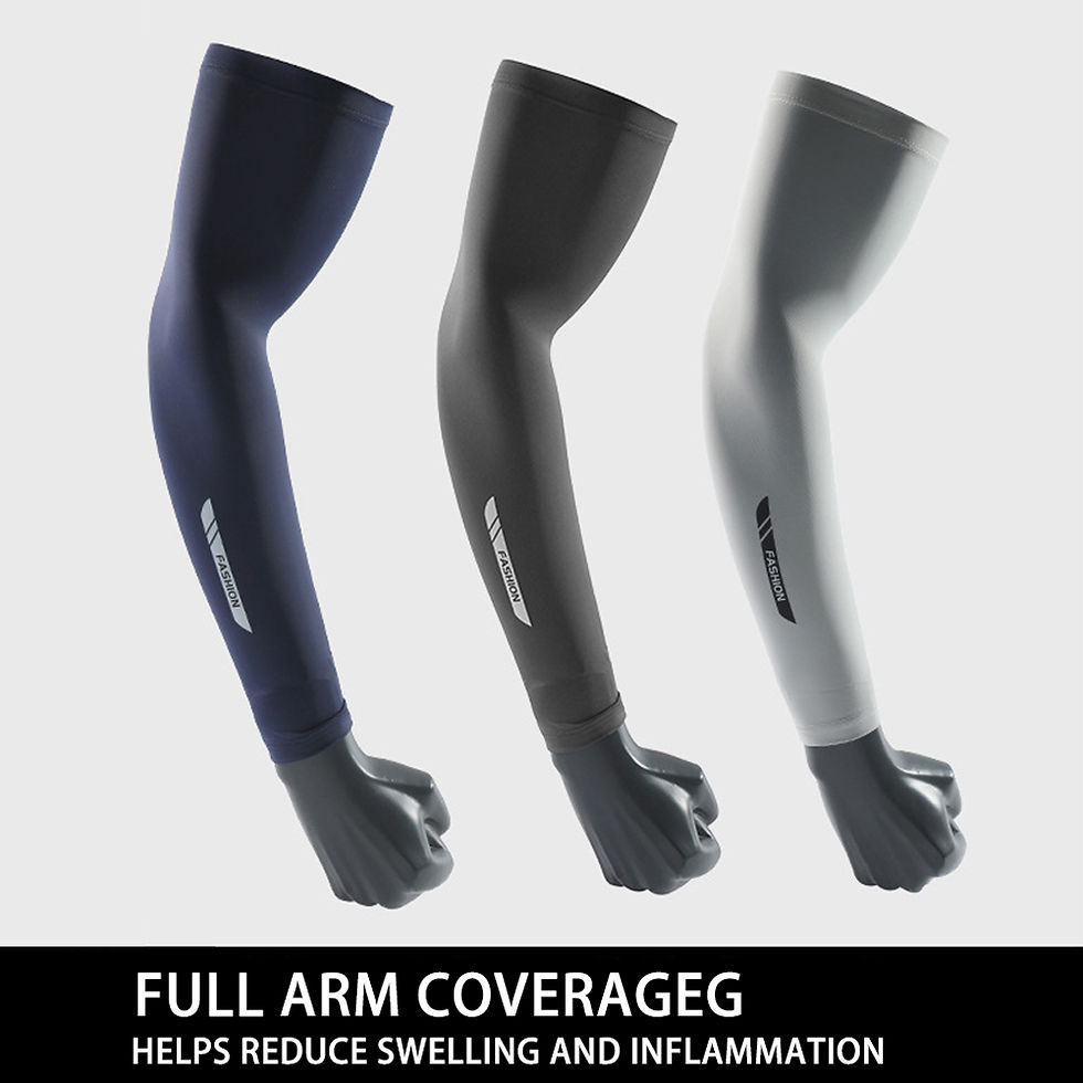 Thumbnail: Men's UV Protection Ice Silk Cycling Arm Sleeves