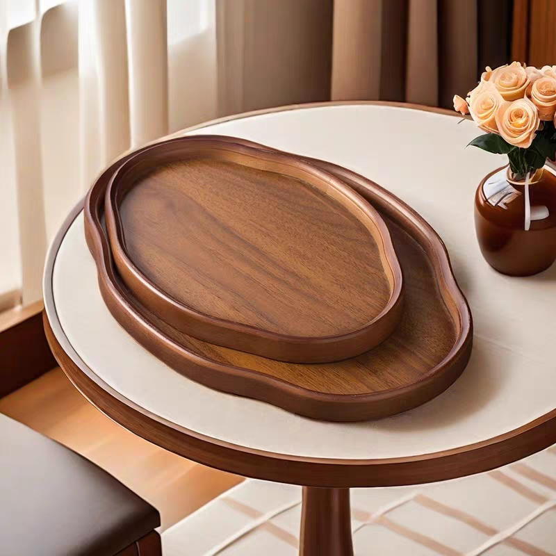 Wooden Decorative Serving Tray and Fruit Platter
