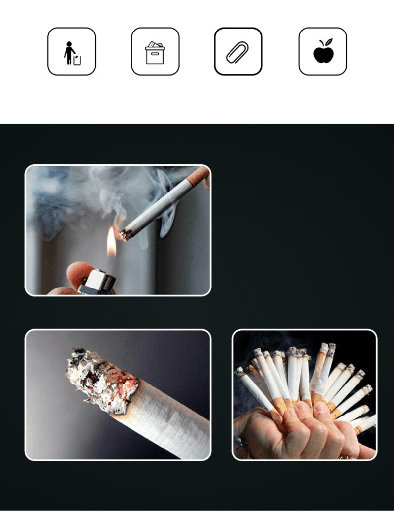 Thumbnail: Portable Mini Outdoor Pocket Ashtray for Travel and Car Use