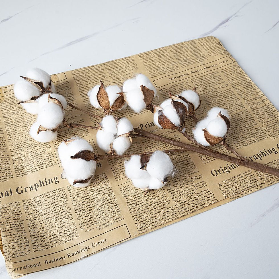 Thumbnail: Artificial Cotton Floral Spray for Home and Wedding Decor