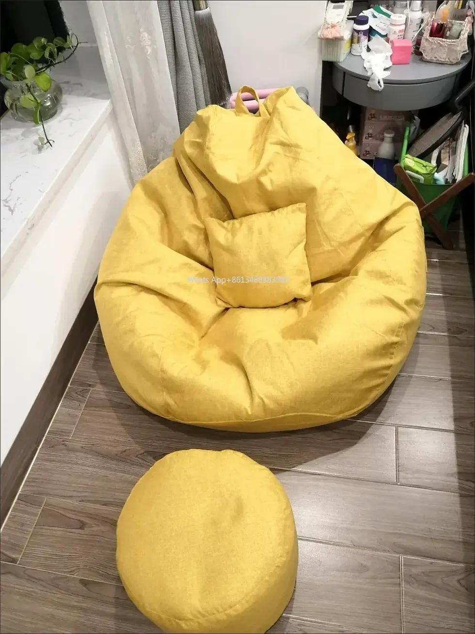 Thumbnail: Modern Linen Bean Bag Lazy Sofa