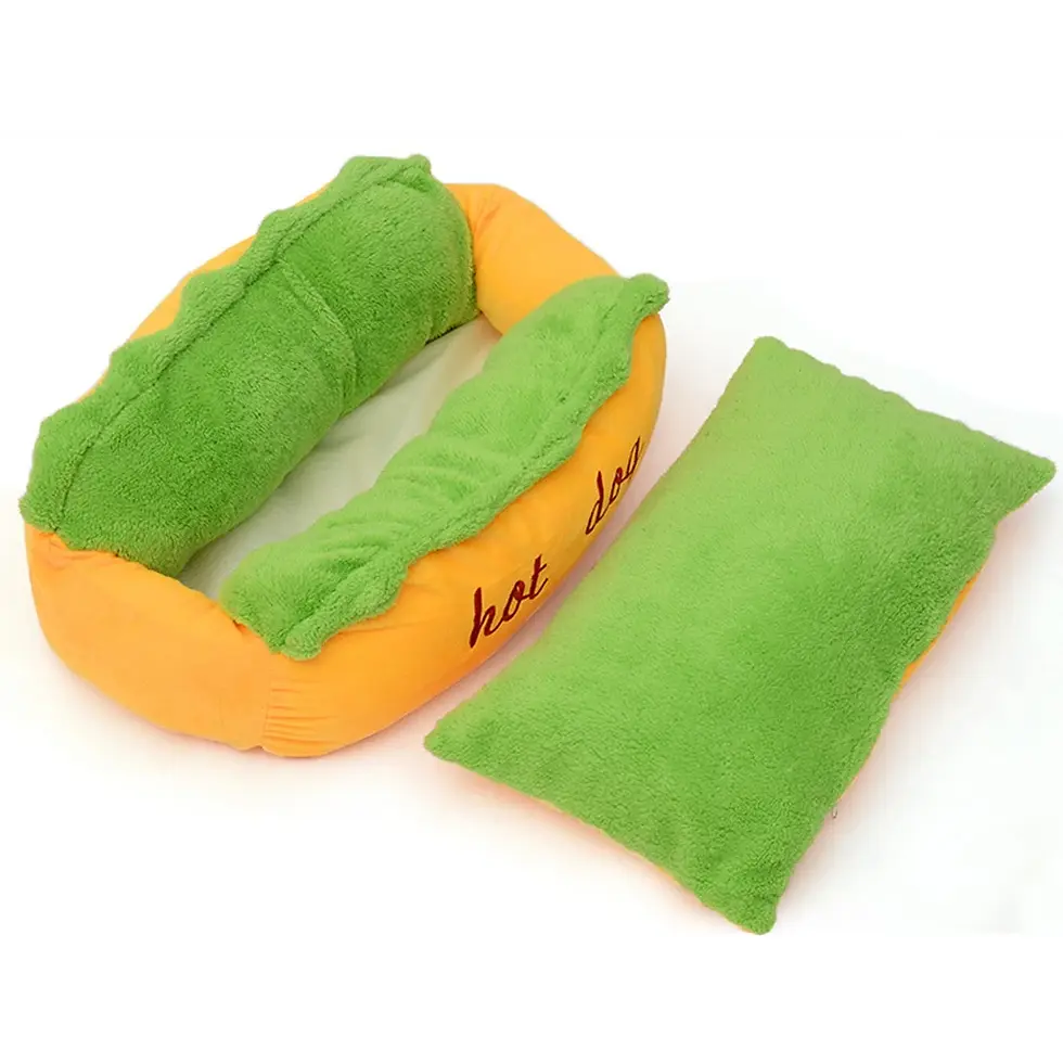 Thumbnail: Hot Dog Shaped Pet Bed and Puppy Kennel Mat