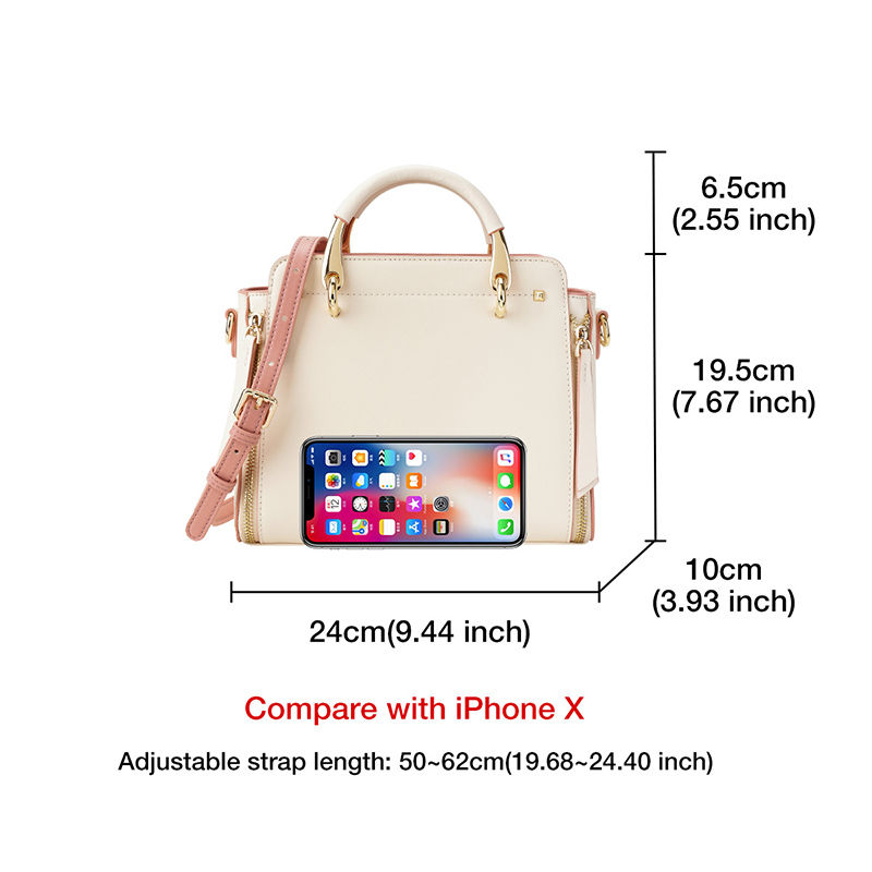 Thumbnail: FOXER Split Leather Large Elegant Shoulder Bag