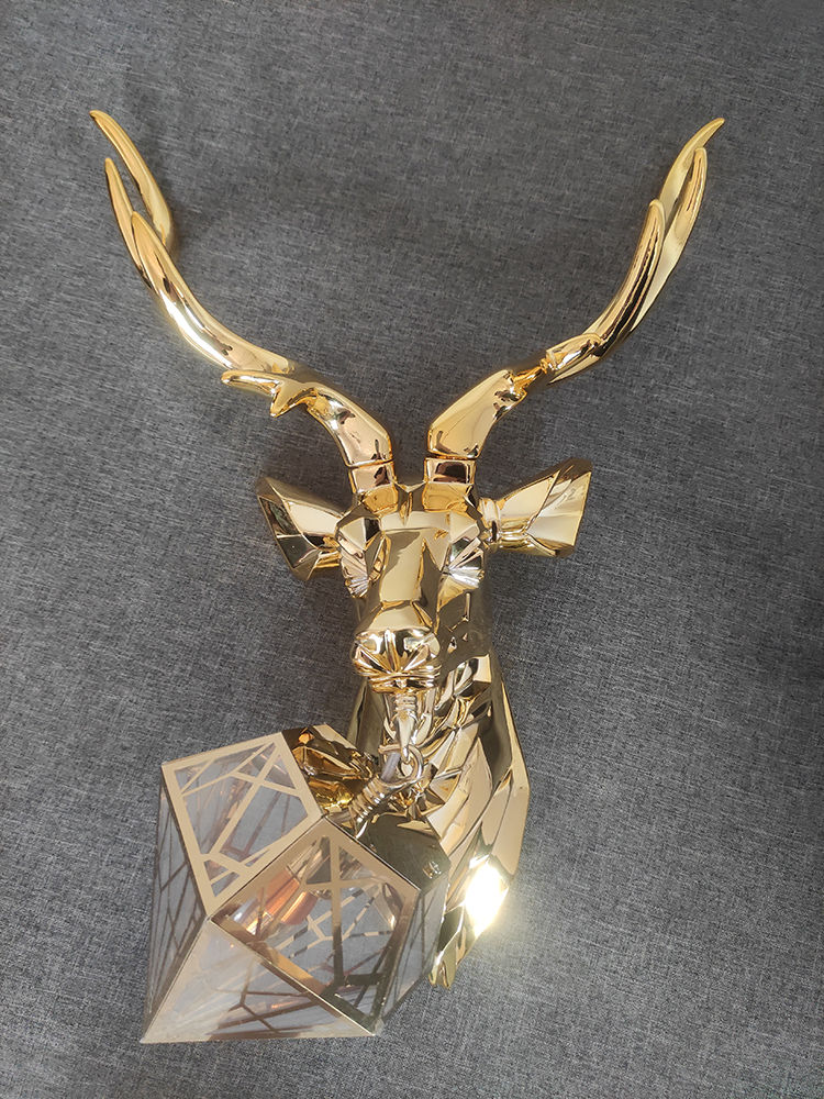 Thumbnail: Nordic Retro Antler Resin Wall Lamp