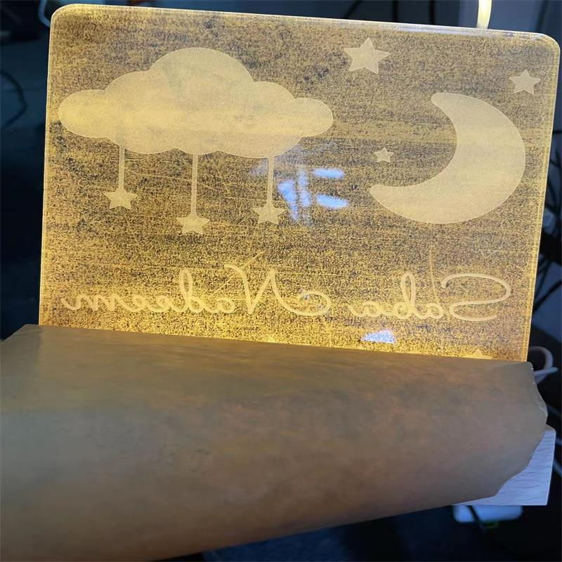 Thumbnail: Personalised 3D USB Crystal Night Light