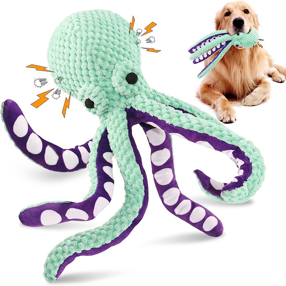 Thumbnail: Octopus Interactive Scented Plush Dog Chew Toy