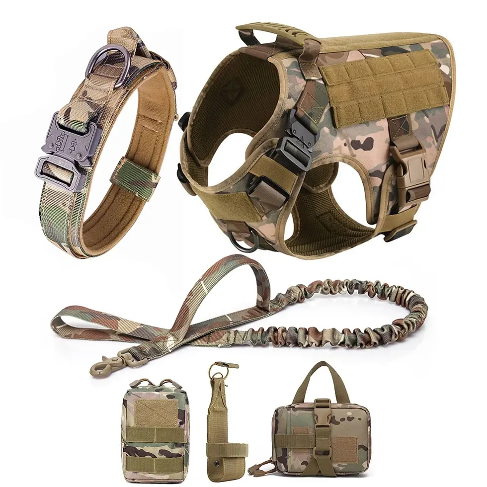 Thumbnail: Tactical Dog Harness and Leash Set