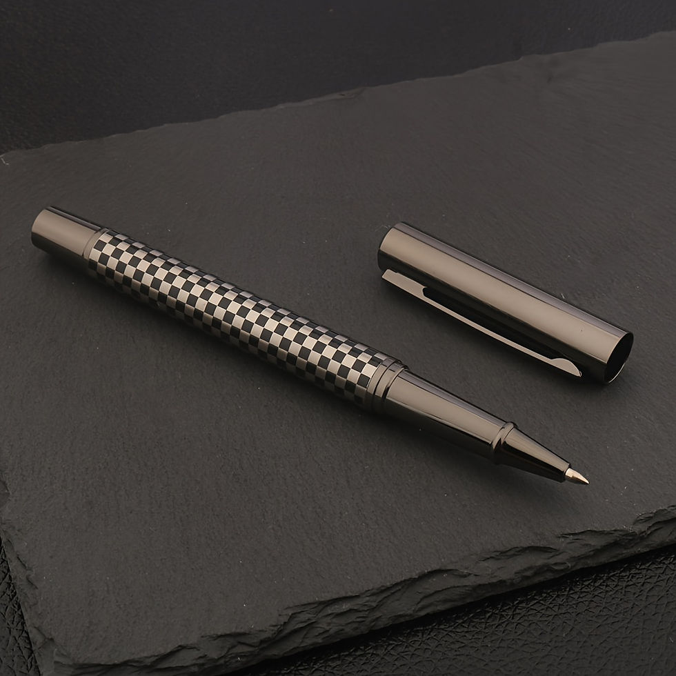 Thumbnail: Gunmetal Grey Grid Rollerball Pen