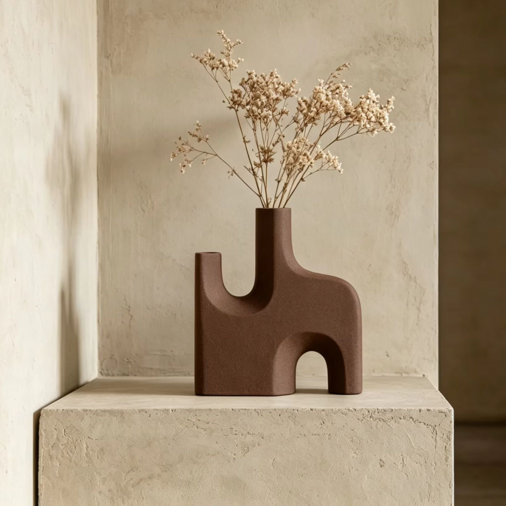 Multicolour Plastic Vase for Dried Flowers