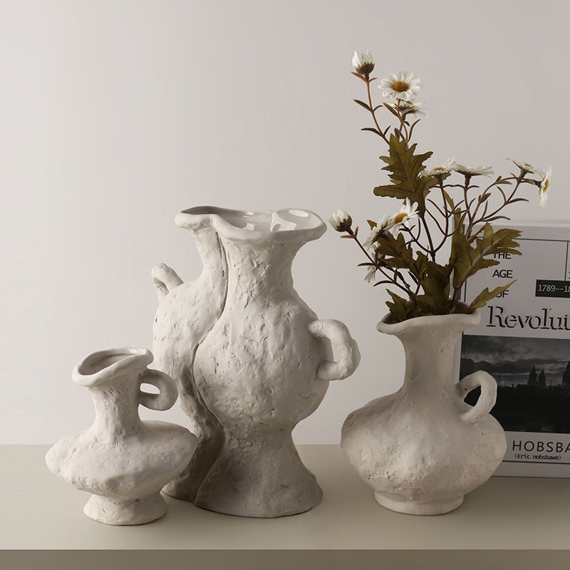 Thumbnail: Scandinavian White Ceramic Hydroponic Tabletop Vase