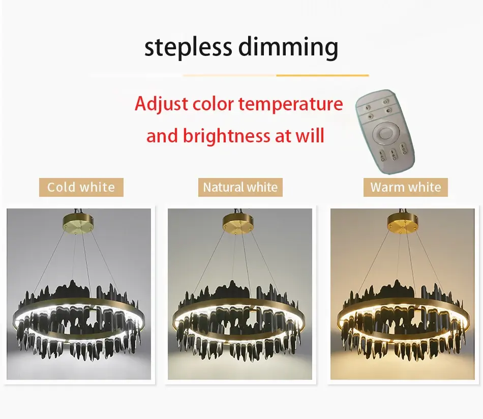 Thumbnail: Modern Circle Pendant Chandelier Luxury Home Decor Light