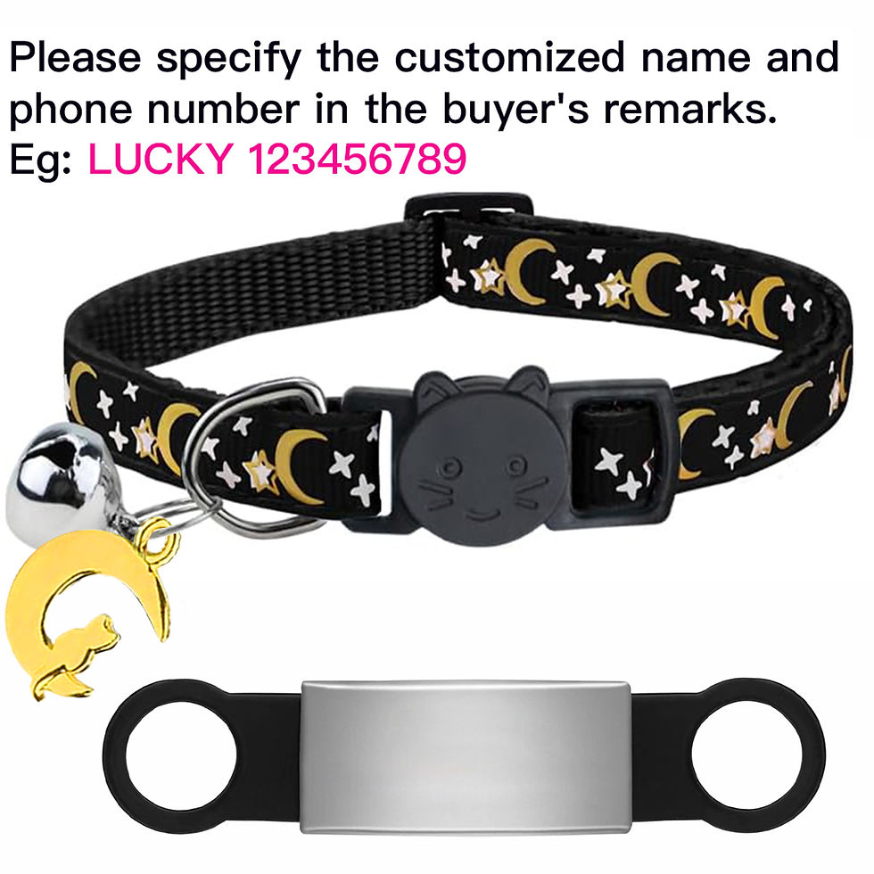 Thumbnail: Customised Glow Cat Collar with Free Engraved ID and Bell