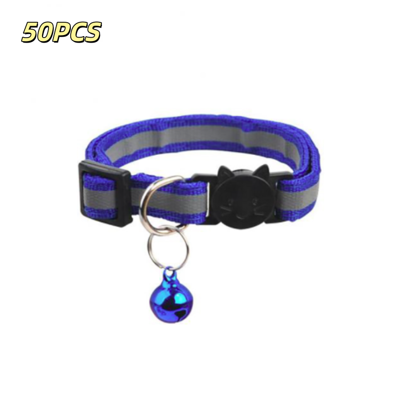 Thumbnail: Adjustable Nylon Cat Collar with Bell