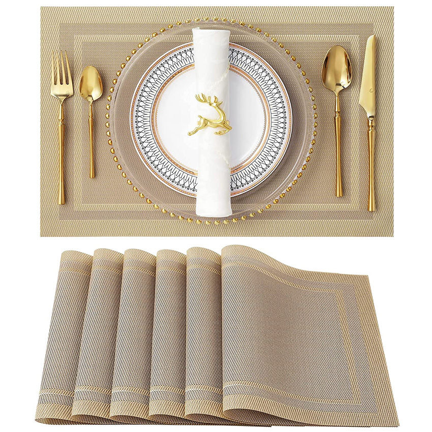 Thumbnail: Bamboo Weaving Table Placemats and Coasters Set