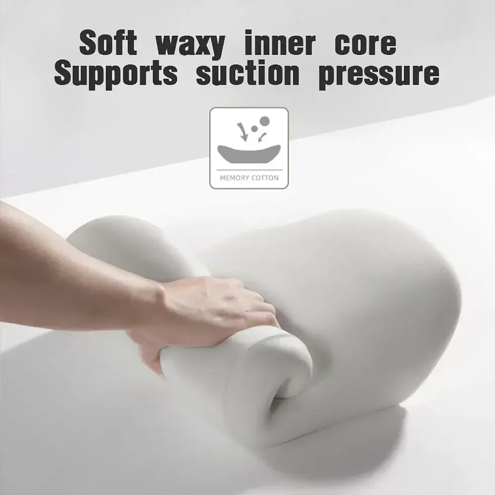 Thumbnail: Ergonomic Memory Foam Car Headrest and Lumbar Support Set