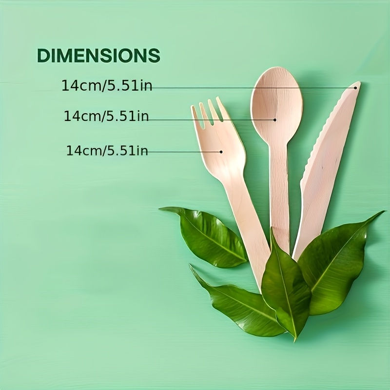 Thumbnail: Premium Wooden Disposable Cutlery Set