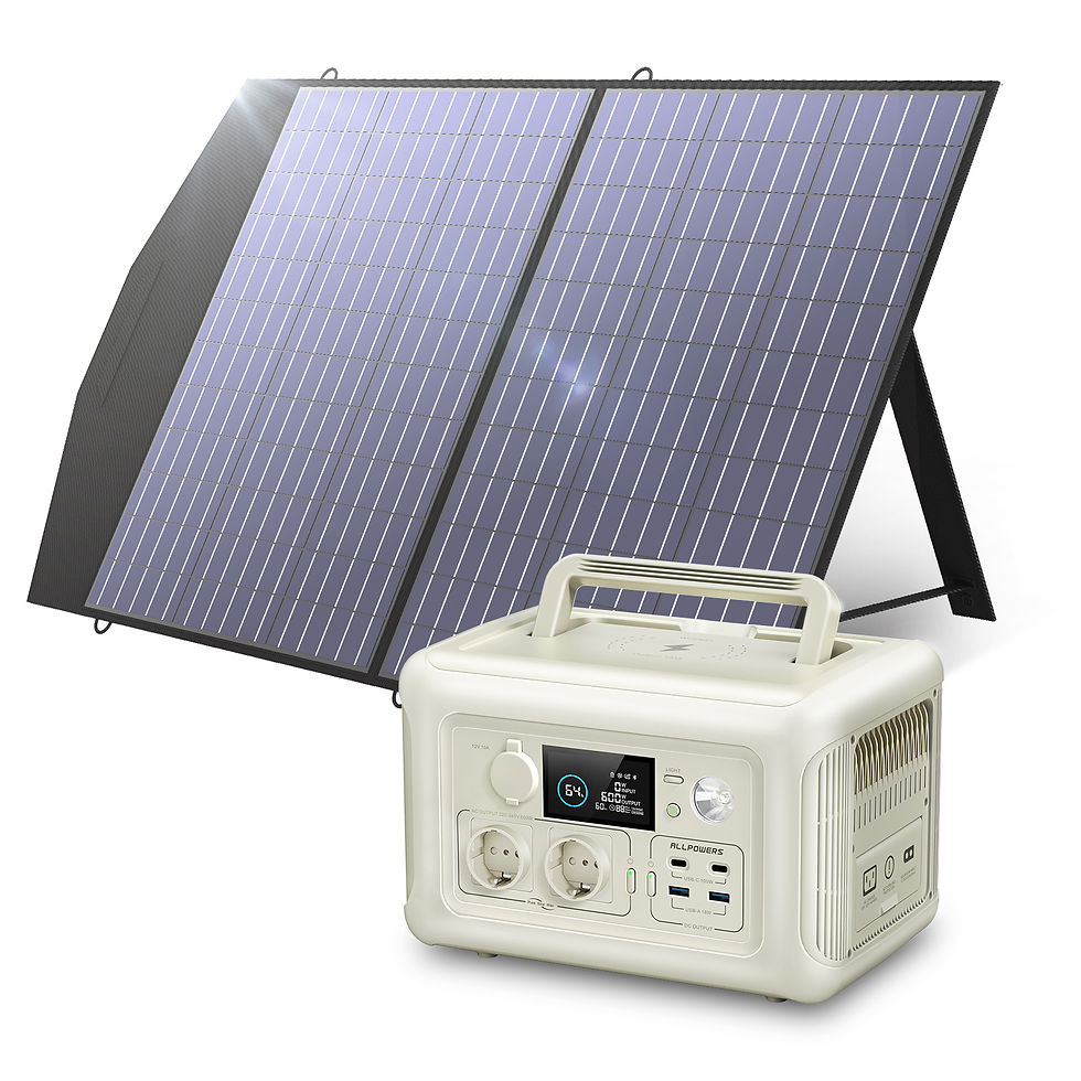Thumbnail: ALLPOWERS R600 Portable Power Station 600W 299Wh LiFePO4 Solar Generator
