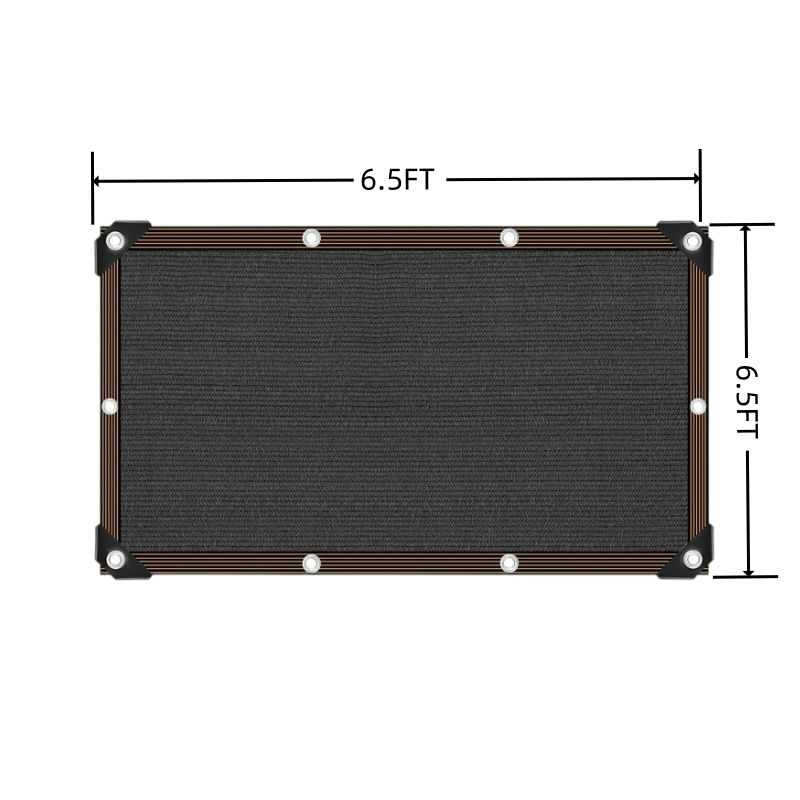 Thumbnail: Black Shade Cloth Sunblock Mesh Cover with Grommets