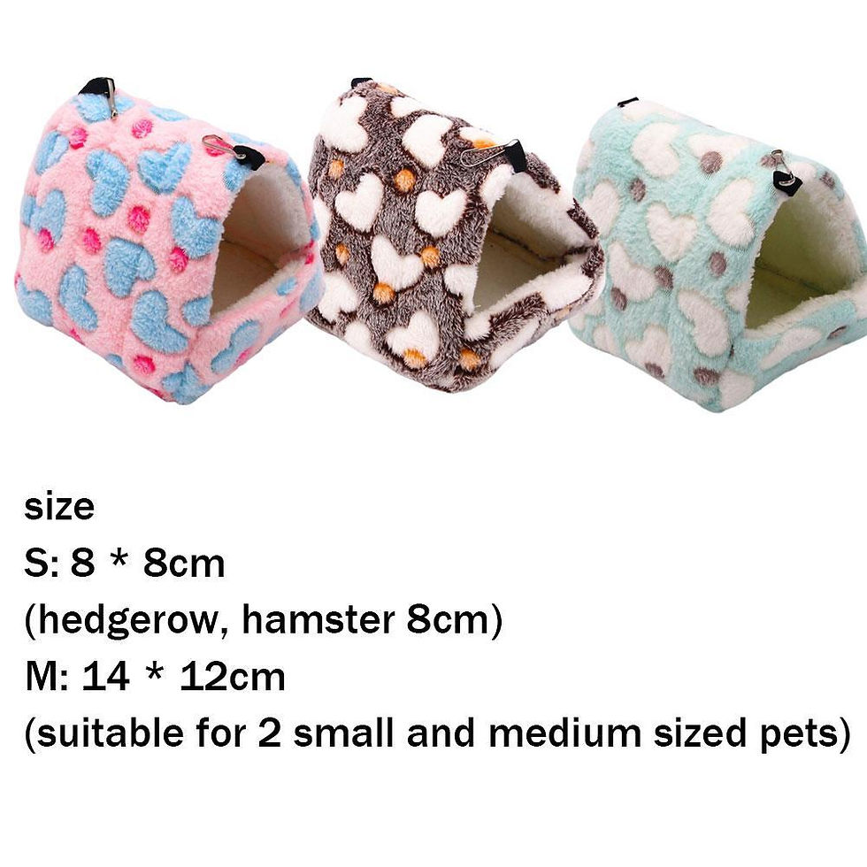 Thumbnail: Flannel Bread-Shaped Warm Small Pet Bed for Hamsters and Rodents