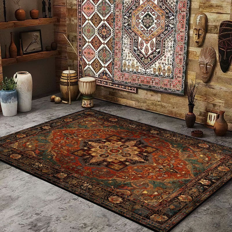 Thumbnail: Persian American Retro Ethnic Style Large Area Living Room Carpet