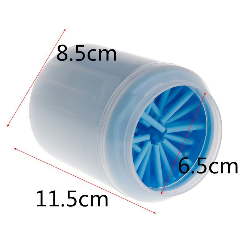 Thumbnail: Portable Dog Paw Cleaner Cup with Soft Silicone Combs
