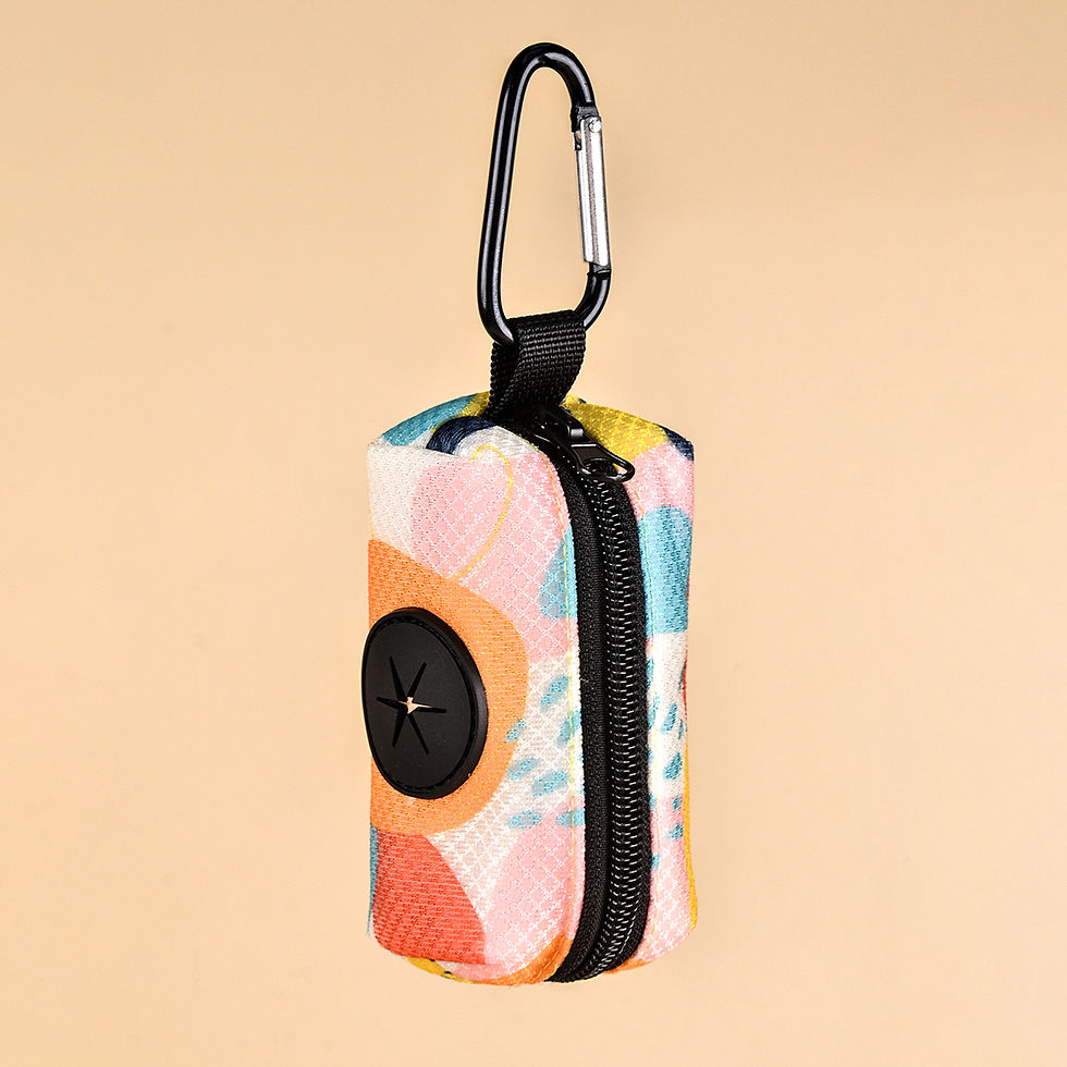 Thumbnail: Abstract Designer Print Pet Poop Bag Holder Dispenser