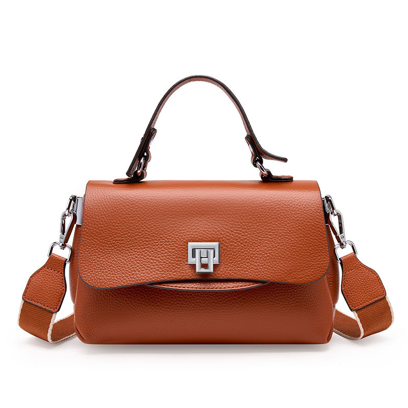 Thumbnail: Zency Genuine Leather Envelope Top-Handle Bag