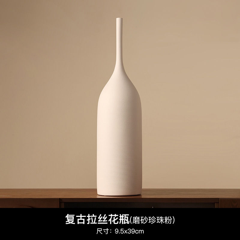 Thumbnail: Handmade Wabi-Sabi Ceramic Vase for Living Room Decor