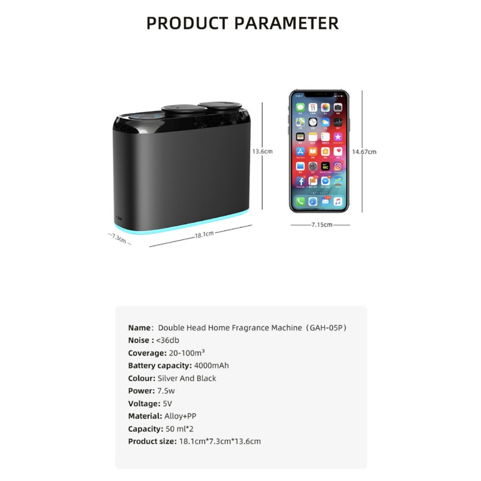 Thumbnail: Dual Nozzle Smart Electric Aroma Diffuser