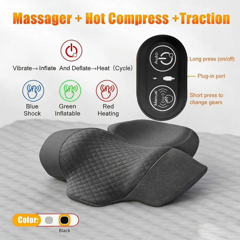 Thumbnail: Cervical Stretcher and Neck Massager Pillow