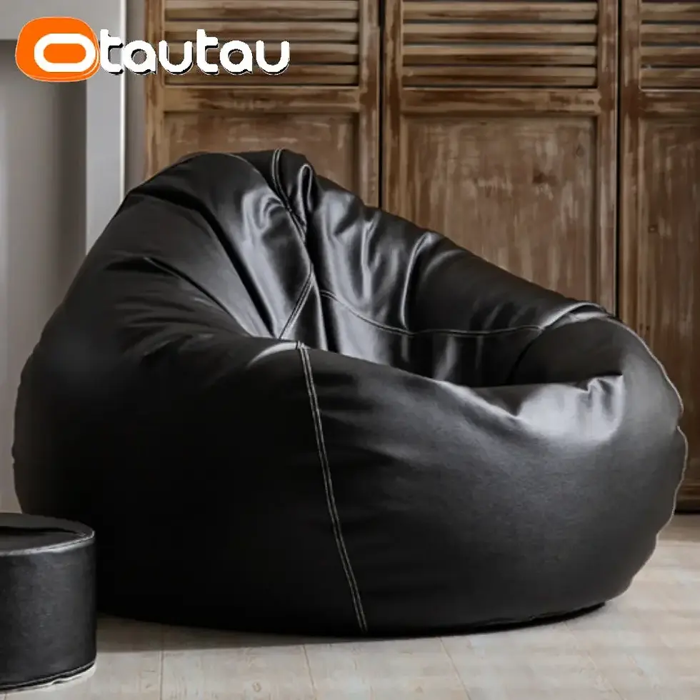 Thumbnail: OTAUTAU 70cm Faux Leather Bean Bag Sofa with Filler