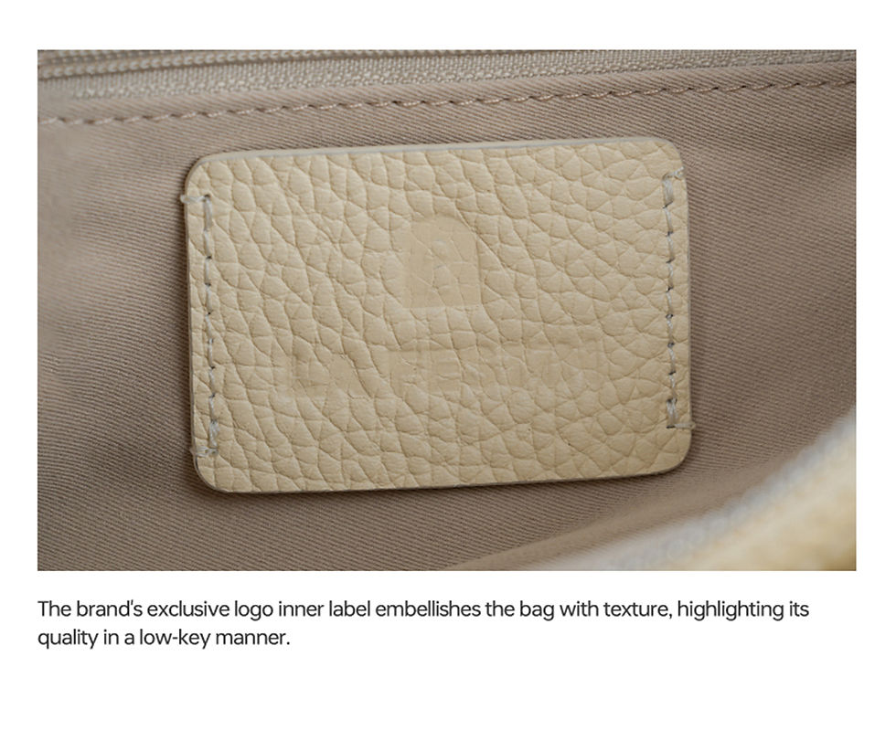 Thumbnail: La Festin Genuine Leather Half Moon Shoulder and Crossbody Bag