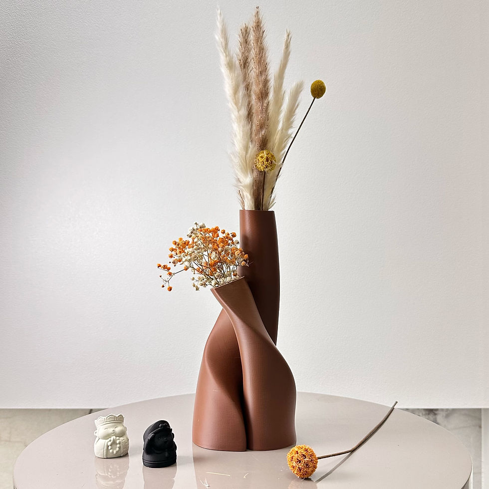 Thumbnail: 2-Piece Special-Shaped Double Vase Set for Dried Flowers