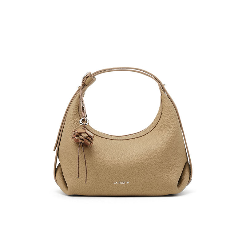 Thumbnail: La Festin Genuine Leather Half Moon Shoulder and Crossbody Bag