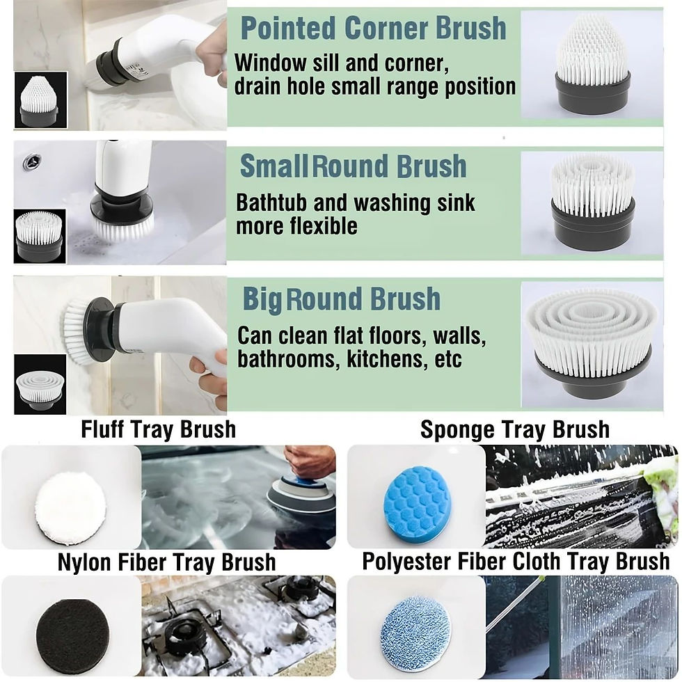 Thumbnail: 9-in-1 Electric Cleaning Brush with Flexible Rotation