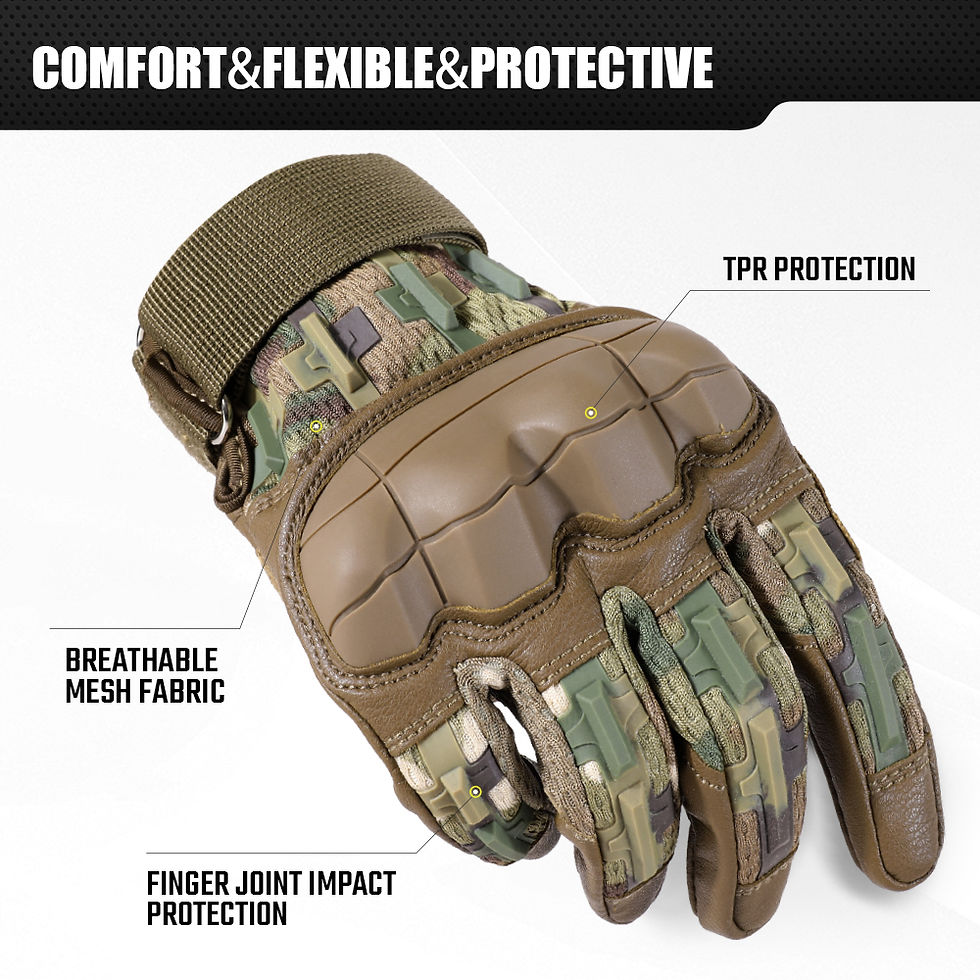 Thumbnail: Touch Screen Tactical & Cycling Gloves with PU Leather
