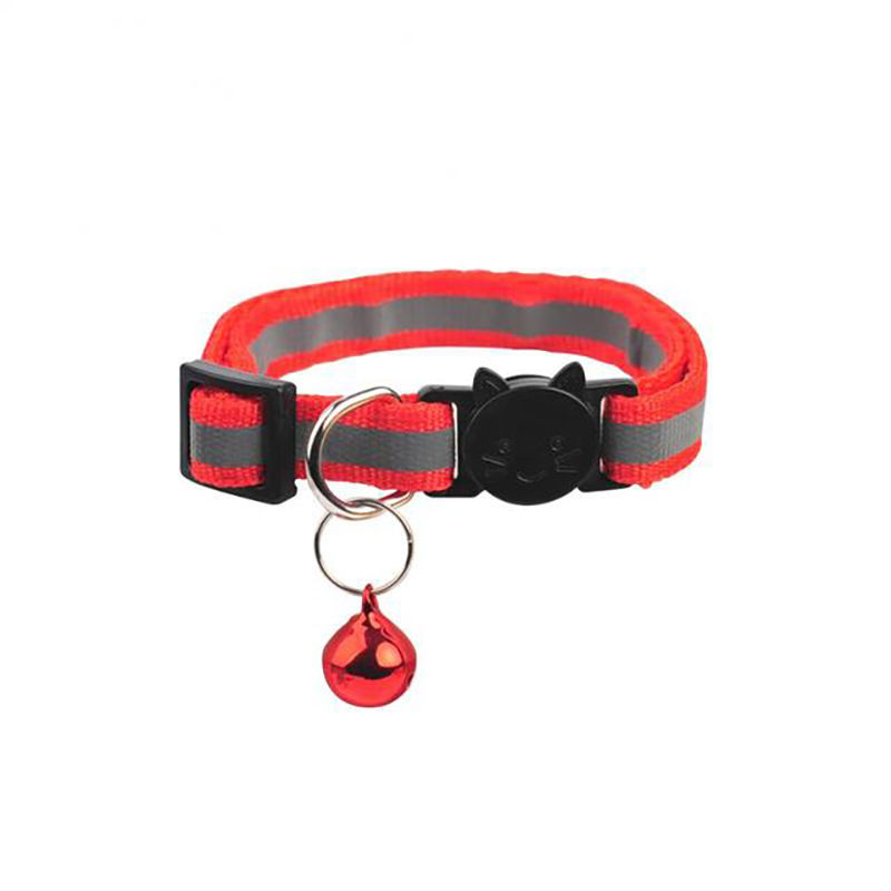 Thumbnail: Adjustable Nylon Cat Collar with Bell