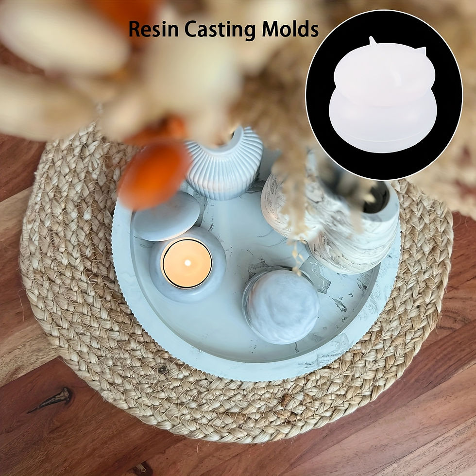 Thumbnail: Round Silicone Candle Mould with Lid for Concrete and Resin Casting