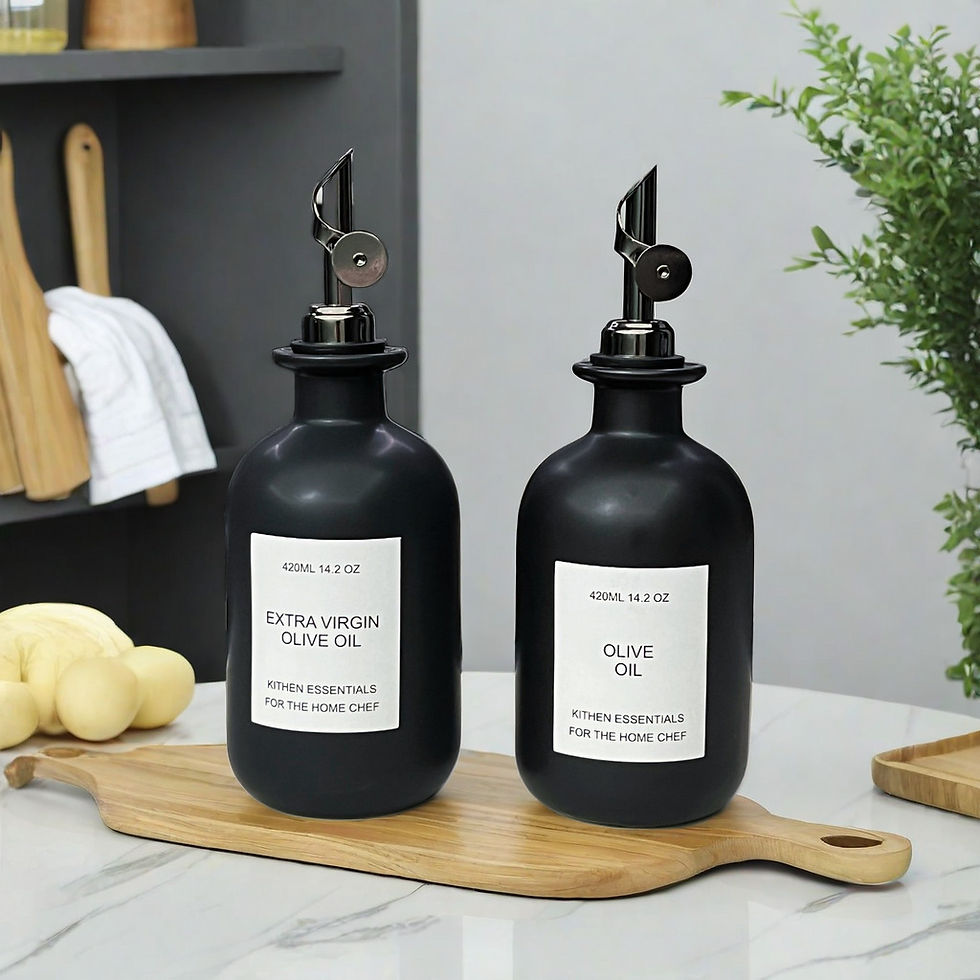 Thumbnail: Ceramic Automatic Opening Soy Sauce and Oil Dispenser Bottle