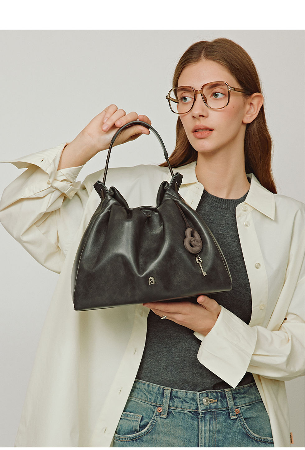 Thumbnail: La Festin Genuine Leather Casual Tote Shoulder Bag