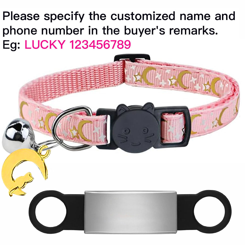 Thumbnail: Customised Glow Cat Collar with Free Engraved ID and Bell