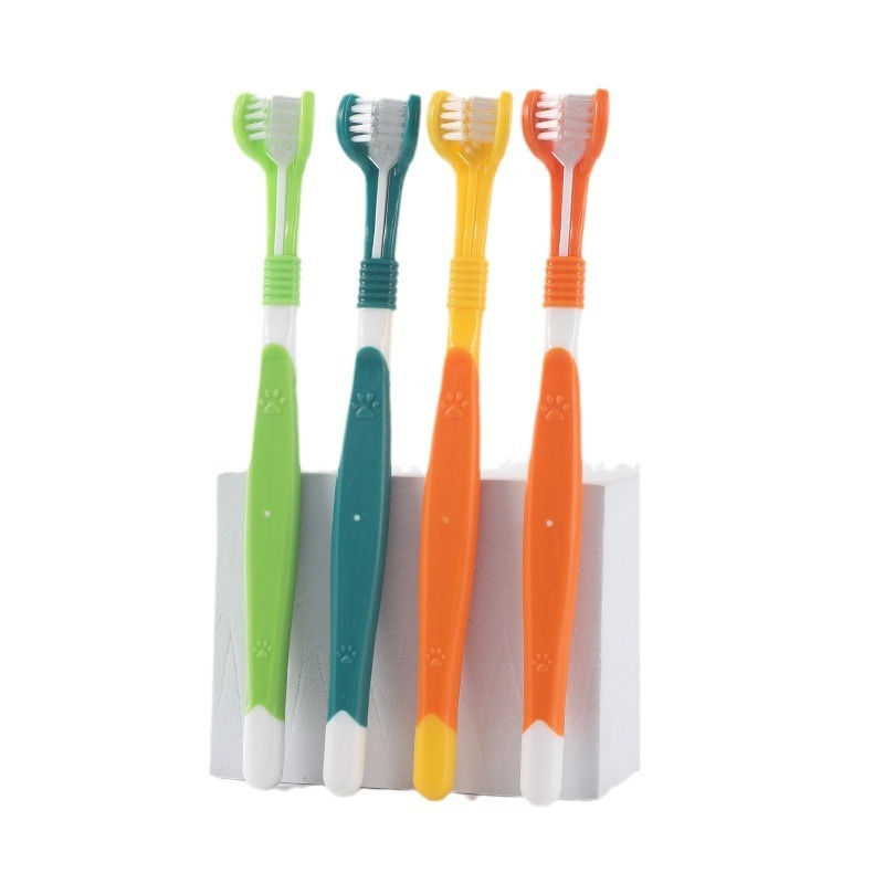Thumbnail: 3-Sided Pet Toothbrush for Dogs