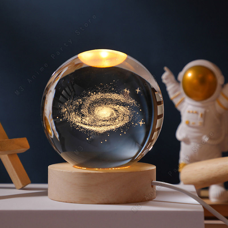 Thumbnail: 3D Galaxy Crystal Ball LED Night Light