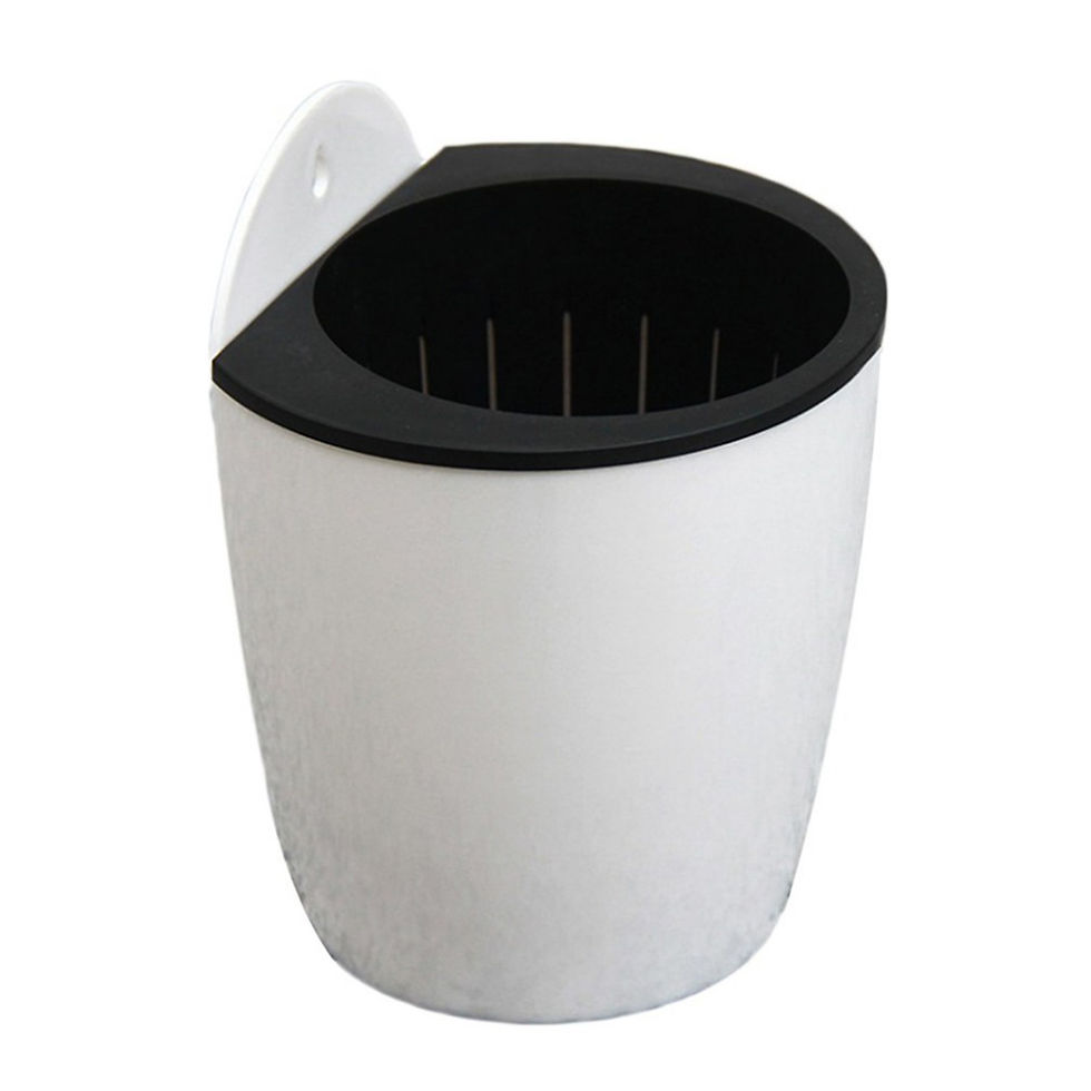 Thumbnail: Wall-Mounted Self-Watering Plastic Flower Pot for Soil and Hydroponics