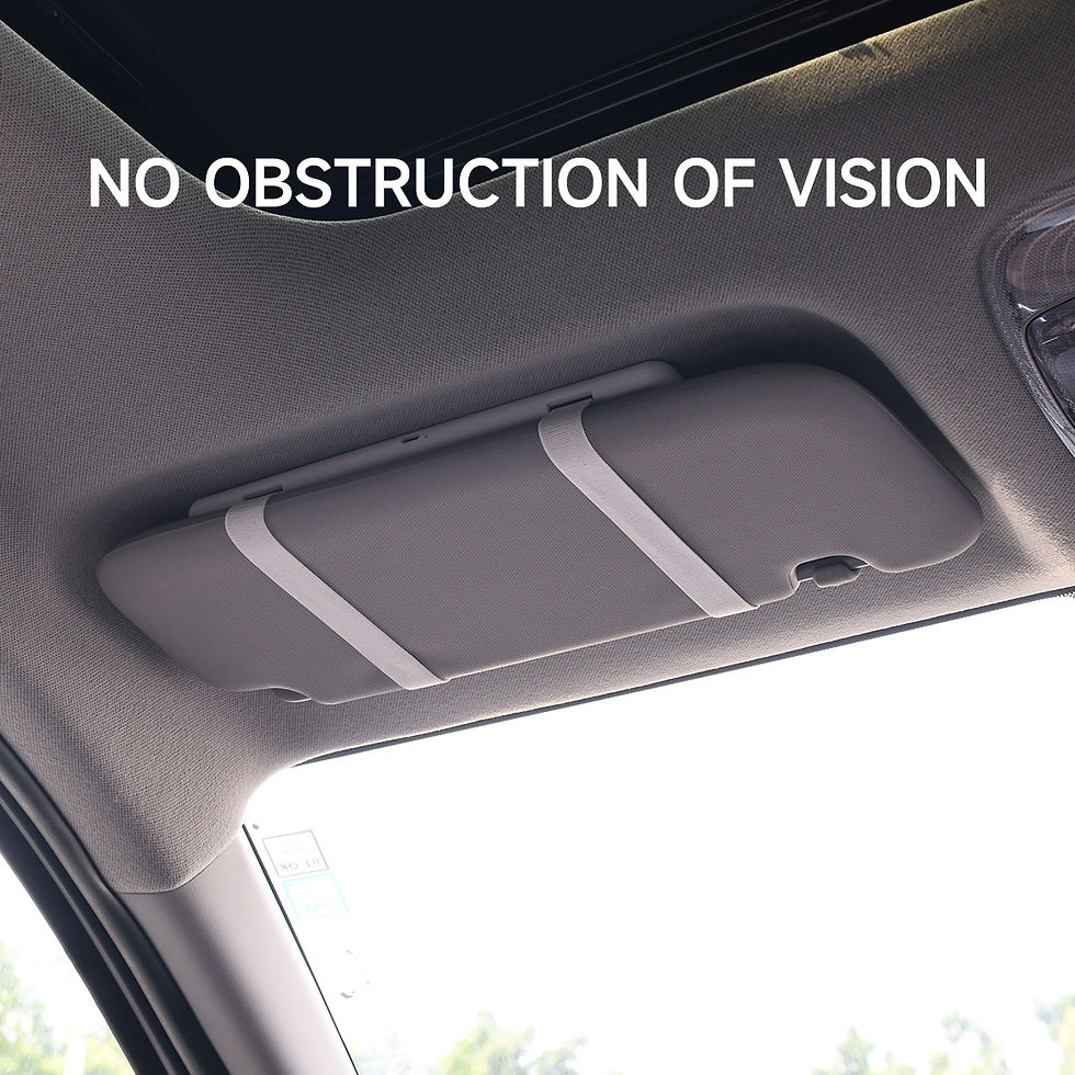 Thumbnail: Rechargeable LED Sun Visor Car Makeup Mirror