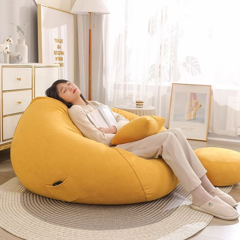 Thumbnail: Modern Linen Bean Bag Lazy Sofa