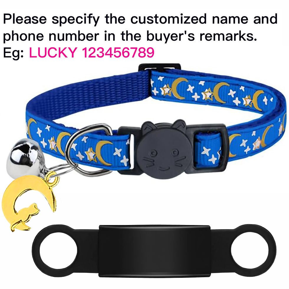 Thumbnail: Customised Glow Cat Collar with Free Engraved ID and Bell