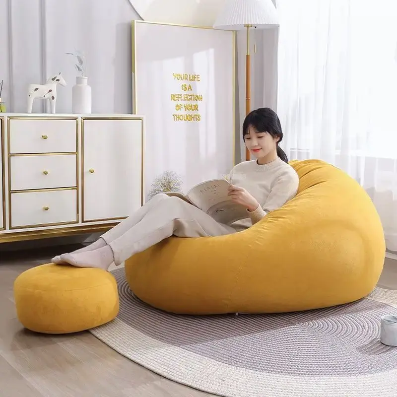 Thumbnail: Modern Linen Bean Bag Lazy Sofa