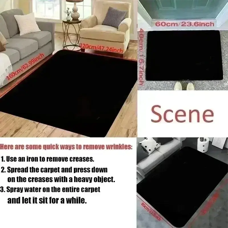 Thumbnail: Vintage Patchwork Style Soft Non-Slip Floor Mat